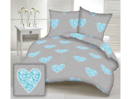 Bavlněné Povlečení LUCY DeLuxe (Obsah balenia Štandardný rozmer 1x 140x200 + 1x 70x90)