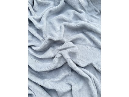 Prostěradlo z mikrofleecu Světle šedé (Rozmer 140x200 cm)