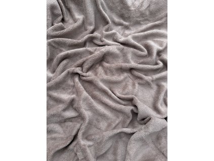 Prostěradlo z mikrofleecu Tmavě hnědá (Rozmer 140x200 cm)