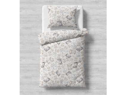Dětské bavlněné povlečení SAFARI DREAMS (Obsah balenia Detský rozmer 1x 90x135 + 1x 65x45)