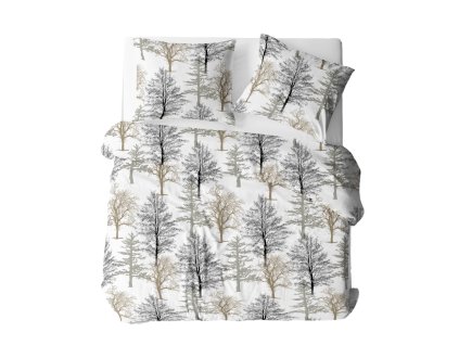 Bavlněné Povlečení STROM DeLuxe (Obsah balenia Štandardný rozmer 1x 140x200 + 1x 70x90)