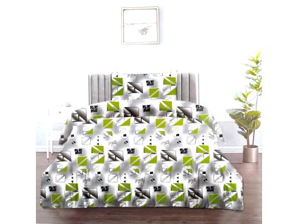 Bavlněné povlečení GREEN MOUSE DeLuxe (Rozmer obliečok 200x220 cm, Obsah balenia Set Balenie)