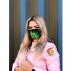 Ochranná rouška ze dvou vrstev 100% bavlny - Monstera 1