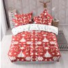 VÁNOCE 1 červené foto povlečení 140x200 cm 3 Set Balení
