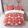 VÁNOCE 1 červené foto povlečení 140x200 cm 3 Set Balení