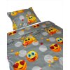 emoji grey obliecky z mikrovlakna 2