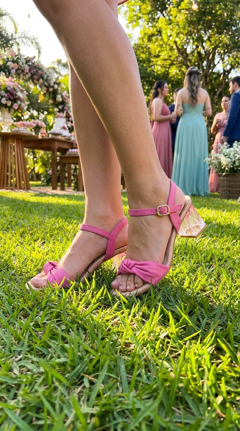 Konec zapadlým podpatkům v trávě! Jak přežít letní svatby a garden party s grácií 🥂