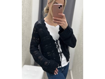 Dámský tmavě modrý kardigan