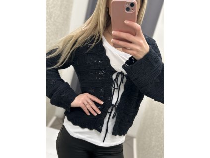 Dámský tmavě modrý kardigan