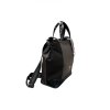 Dámský batoh–kabelka 2v1 černo-hnědý