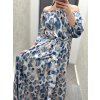 Šaty Samange modrý vzor