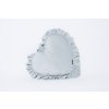 POLŠTÁŘEK VE TVARU SRDCE - HIGH RISE GREY - VELVET SOFT