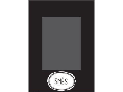 Samolepka triedenie odpadu - veko - zmes