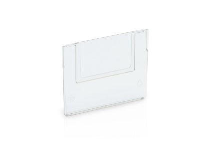 Vnútovná prepážka regálového boxu, 23,4x14 cm transparentná