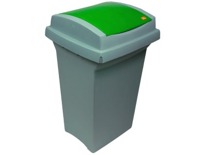Odpadkový kôš na triedený odpad, 50 l, zelený