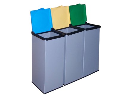 Plastový Economy set košov na triedený odpad, 3 x 90 l