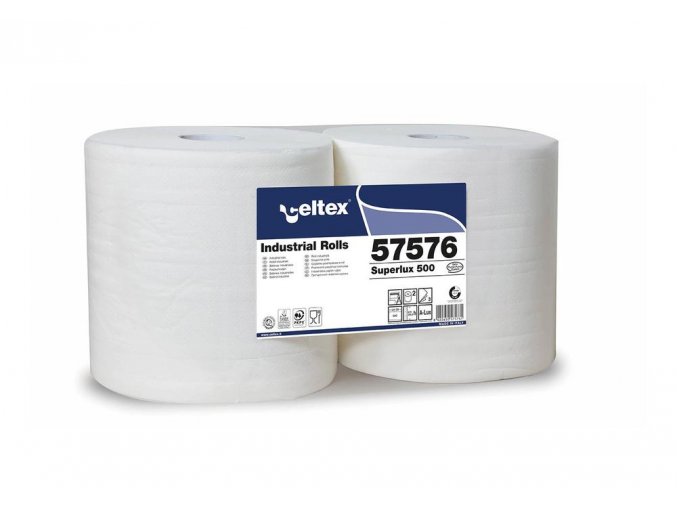 Priemyselná papierová utierka CELTEX Superlux 500, šírka 26,5 cm, 3vrstvy - 2ks