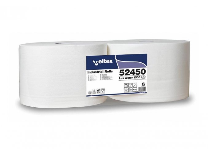 Priemyselná papierová utierka CELTEX White Lux 1500, šírka 24cm - 2ks