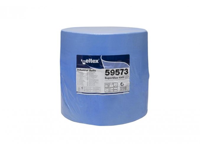 Priemyselná papierová utierka CELTEX SuperBlue 1000, šírka 36cm, 3vrstvy - 1ks