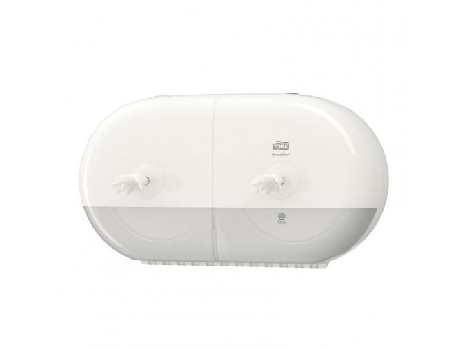 Zásobník TORK SmartOne Twin Mini na toaletný papier so stredovým odvíjaním biely T9