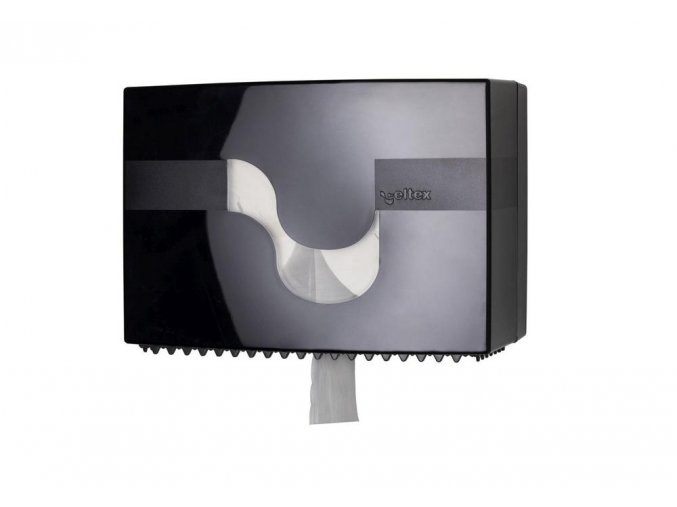 Zásobník na dve konvenčné rolky toaletného papiera CELTEX Megamini čierny