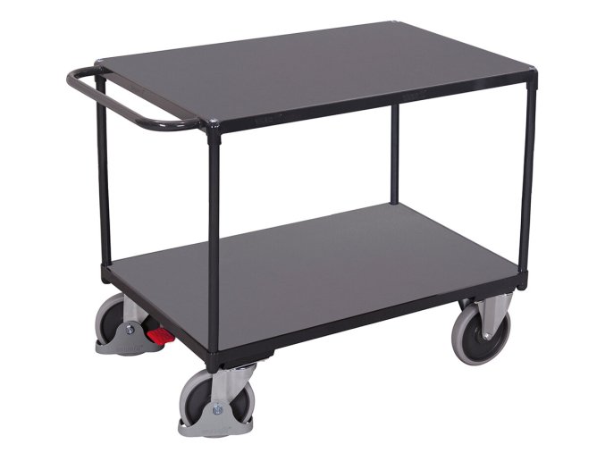 14056 5 policovy vozik s madlem variofit lozna plocha 100 x 60 cm do 500 kg 2 police modra antracit