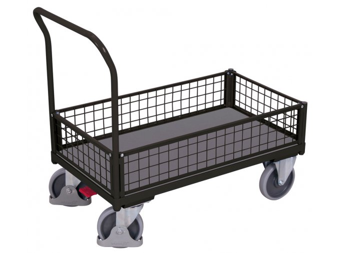 14161 1 plosinovy vozik s madlem nizke mrizove bocnice variofit lozna plocha 86 x 45 cm do 400 kg