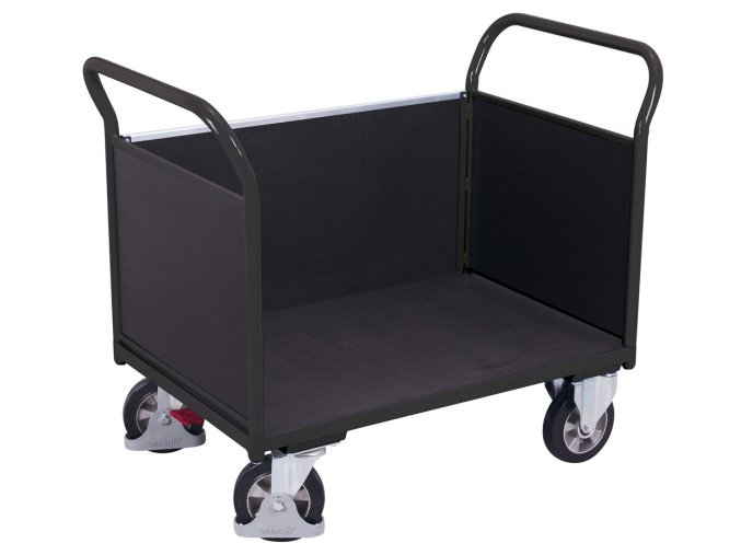 14539 6 plosinovy vozik se dvema madly a bocni stenou s plnou vyplni variofit lozna plocha 119 x 76 cm do 1000 kg modra antracit