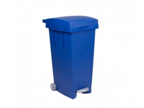 Odpadkový kôš celobarevný, 80 litrů, modrý