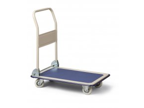 Plošinový vozík so sklopným madlom (nešpinivá kola), do 250 kg
