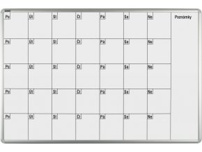Plánovacia tabuľa ekoTAB mesačná, 100 x 70 cm, keramická