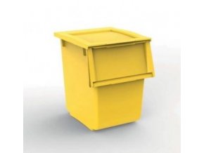 Odpadkový kôš, 25 litrov, ECOLINE žltý