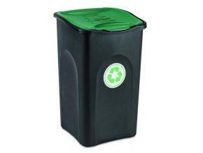 kos na trideni odpadu 50 litru ecogreen zelene viko