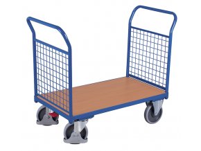 Plošinový vozík s dvoma madlami, mrežová výplň,, do 500 kg, 101,5 x 139 x 80 cm