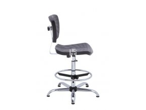 57996 zvysena laboratorni zidle gem special cerna