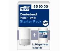 Zásobník na papierové uteráky v rolke M-Box TORK biely + náplň 100134
