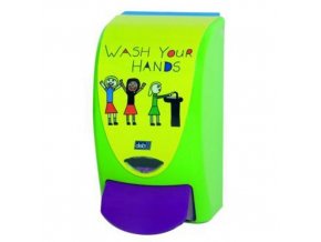 Dávkovač mydla DEB PROLINE "wash your hands" 1l zelený