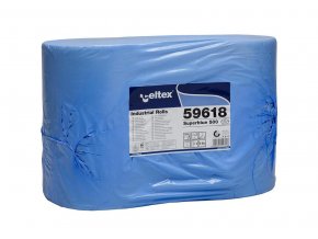 Priemyselná papierová utierka CELTEX SuperBlue 500, šírka 36cm, 3vrstvy - 2ks