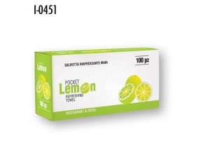 Vlhčené osviežujúce obrúsky INFIBRA Lemon 100ks