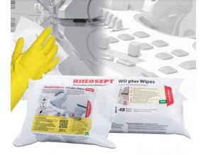 Vlhčené dezinfekčné utierky Rheosept WD Plus MINI na plochy a povrchy - 30ks