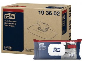 Vlhčené obrúsky TORK Premium na dezinfekciu povrchov - 60ks