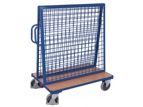Vozík se stojanem pro zavěšení nářadí a materiálu, Variofit, do 500 kg, 137 x 80 x 156 mm, modrá/antracit (Barva antracit RAL7016)