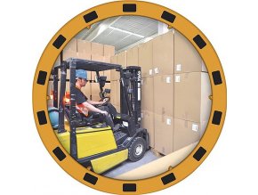dancop sicherheits verkehrsspiegel durchmesser 600mm acrylgelb schwarz ca110grad blickw15m edi 60 4250912308251