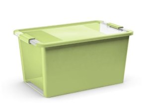 Plastový úložný box BI, objem 40l, 55 x 35 x 28 (výška) cm, zelený
