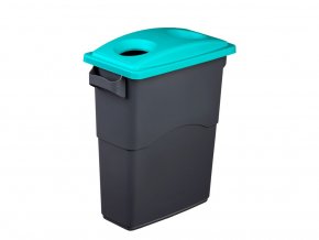 Nádoba na Triedenie odpadu 85 litrov + modrozelenej veko na sklo