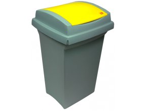 Odpadkový kôš na triedený odpad, 50 l, žltý