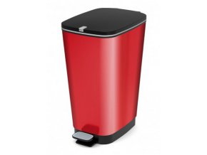 Odpadkový kôš nášlapný, dizajn červený, 60 l