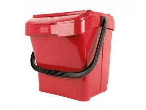 Odpadkový kôš plastový na triedený odpad - červená