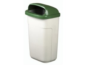 Odpadkový kôš vonkajšie klasický 50 litrov, sivá - zelená