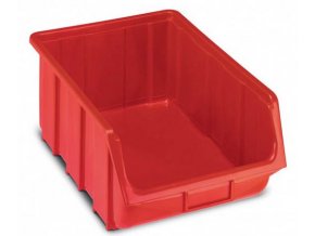 Plastová krabička 187 x 333 x 505, červená, bal.j. 4 ks